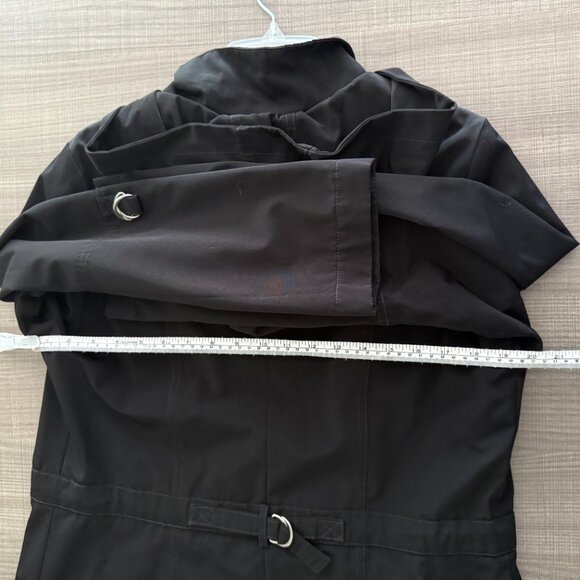 Esprit - Black Hooded Coat with Zipper - Size L - Picture 14 of 16